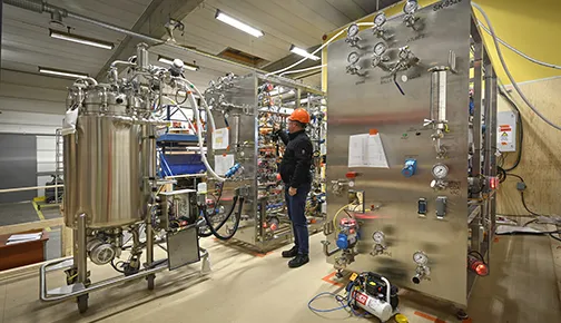 A man in a lab